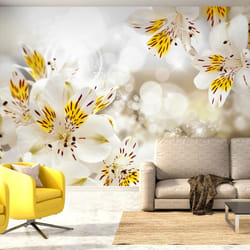 Planete Discount PD13528-100-70 papier-peint Papier peint non tissé Blanc, Jaune