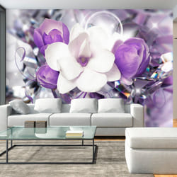 Papier peint intissé Fleurs Purple Empress - PD13530-400-280