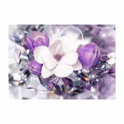 Papier peint intissé Fleurs Purple Empress - PD13530-400-280