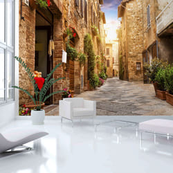 Papier peint intissé Ville et Architecture Colourful Street in Tuscany - PD14798-400-280