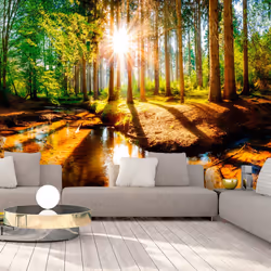 Planete Discount PD14304-300-210, Papier peint non tissé, Vert, Jaune, Vert, Jaune, 120 g/m², Marvelous Forest, 3000 mm
