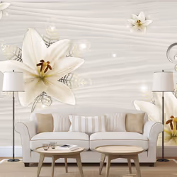 Planete Discount PD13544-200-140, Papier peint non tissé, Crème, Blanc, Blanc, Crème, 120 g/m², Creamy Illusion, 2000 mm