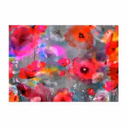 Papier peint intissé Fleurs Painted Poppies - PD13546-400-280
