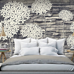 Papier peint intissé Fonds et Dessins Stones Flowers - PD13825-400-280