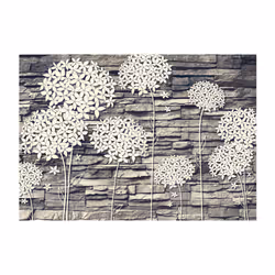 Papier peint intissé Fonds et Dessins Stones Flowers - PD13825-400-280