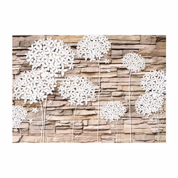 Planete Discount PD13826-100-70 papier-peint Papier peint non tissé Beige, Blanc