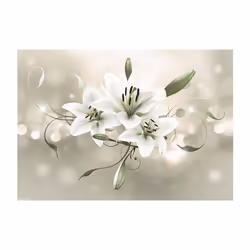 Papier peint intissé Fleurs Lily - Flower of Masters - PD13548-400-280