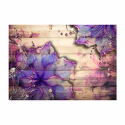 Papier peint intissé Fonds et Dessins Purple Memory - PD13828-400-280