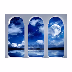 Papier peint intissé Paysages Night in Greece - PD14309-400-280