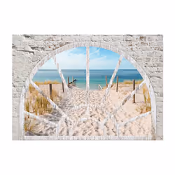 Papier peint intissé Paysages Window View - Beach - PD14312-400-280