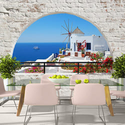 Papier peint intissé Paysages Summer in Santorini - PD14316-400-280