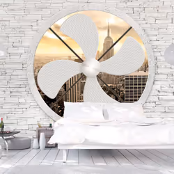 Planete Discount PD14806-100-70, Papier peint non tissé, Gris, Blanc, Jaune, Blanc, Jaune, Gris, 120 g/m², New York Waft, 100 ...