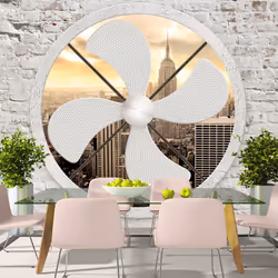 Planete Discount PD14808-400-280, Papier peint non tissé, Blanc, Jaune, Blanc, Jaune, 120 g/m², Mood of New York, 4000 mm