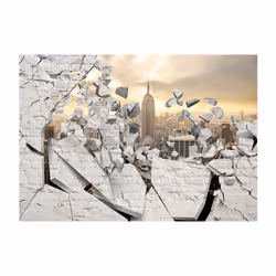 Papier peint intissé Ville et Architecture NY - City behind the Wall - PD14810-400-280