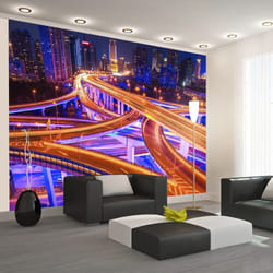 Papier peint intissé Ville et Architecture Spiderweb of roads - PD14813-400-280