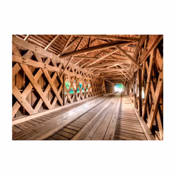 Papier peint intissé Ville et Architecture Wooden Bridge - PD14819-400-280