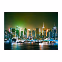 Papier peint intissé Ville et Architecture NY: Enlightened Harbour - PD14827-400-280