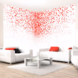 Planete Discount PD13101-100-70, Papier peint non tissé, Rouge, Blanc, Rouge, Blanc, 120 g/m², Love corner, 1000 mm