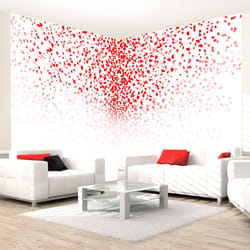 Planete Discount PD13101-100-70 papier-peint Papier peint non tissé Rouge, Blanc