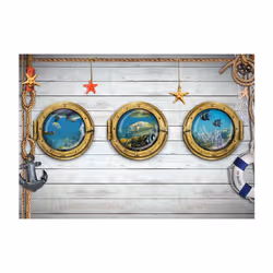 Papier peint intissé Animaux Tree portholes - PD13236-400-280