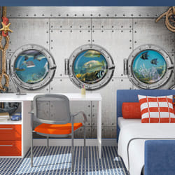 Papier peint intissé Animaux Portholes - PD13237-400-280