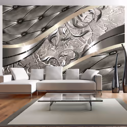 Planete Discount PD13852-400-280, Papier peint non tissé, Gris, Argent, Argent, Gris, 120 g/m², Space, 4000 mm