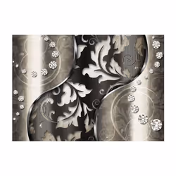 Planete Discount PD13859-150-105 papier-peint Papier peint non tissé Beige, Blanc
