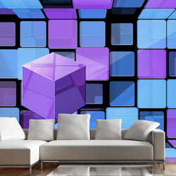Papier peint intissé 3D et Perspective Rubik's cube: variation - PD12958-400-280