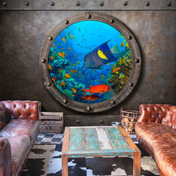 Papier peint intissé Paysages Submarine Window - PD14334-400-280