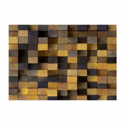 Papier peint intissé Fonds et Dessins Wooden cubes - PD13881-400-280