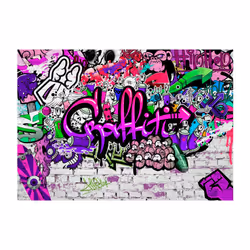 Papier peint intissé Street art Purple Graffiti - PD14673-400-280