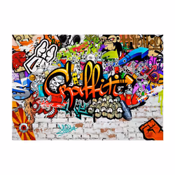Planete Discount PD14681-100-70 papier-peint Papier peint non tissé Noir, Bleu, Vert, Orange, Violet, Rouge, Blanc, Jaune