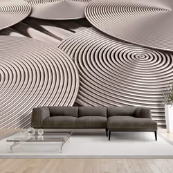 Planete Discount PD12963-400-280, Papier peint non tissé, Métallique, Metallic, 120 g/m², Copper Spirals, 4000 mm