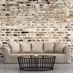 Planete Discount PD13893-350-245, Papier peint non tissé, Beige, Gris, Gris, Beige, Impressive Facade, 3500 mm, 50 cm