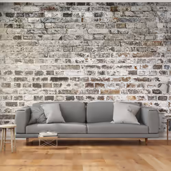 Planete Discount PD13894-400-280, Papier peint non tissé, Gris, Blanc, Blanc, Gris, Old Walls, 4000 mm, 50 cm