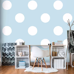 Planete Discount PD13896-400-280, Papier peint non tissé, Bleu, Blanc, Blanc, Bleu, Blue Sweetness, 4000 mm, 50 cm