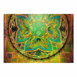Planete Discount PD14243-100-70 papier-peint Papier peint non tissé Vert, Violet, Jaune