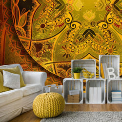 Papier peint intissé Orient Mandala: Golden Poem - PD14244-400-280