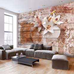 Planete Discount PD15031-150-105, Papier peint non tissé, Rose, Blanc, Rose, Blanc, 120 g/m², Romantic Memories, 1500 mm