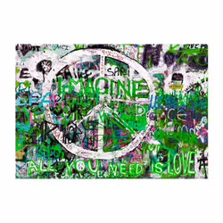 Planete Discount PD14683-100-70 papier-peint Papier peint non tissé Vert, Blanc