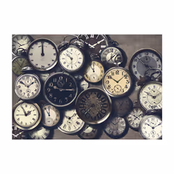 Papier peint intissé Vintage et Retro Chronometers - PD15035-400-280