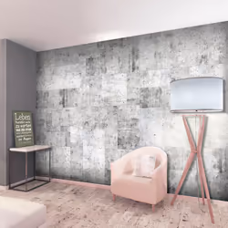Planete Discount PD13938-350-245, Papier peint non tissé, Gris, Gris, Concrete: Grey City, 3500 mm, 50 cm