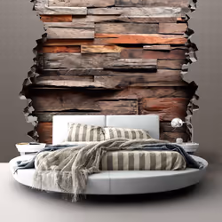 Planete Discount PD13939-400-280, Papier peint non tissé, Gris, Gris, Hidden Nature, 4000 mm, 50 cm
