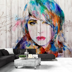 Papier peint intissé Personnes Wooden Portrait - PD14594-400-280