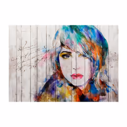 Papier peint intissé Personnes Wooden Portrait - PD14594-400-280