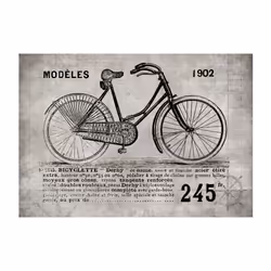 Papier peint intissé Vintage et Retro Bicycle (Vintage) - PD15038-400-280