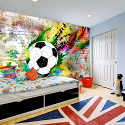 Planete Discount PD14686-200-140, Papier peint non tissé, Multicolore, Colorful, 120 g/m², Urban Gameplay, 2000 mm