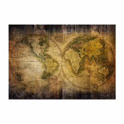 Planete Discount PD13340-150-105 papier-peint Papier peint non tissé Vert, Jaune