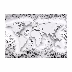 Planete Discount PD13342-100-70 papier-peint Papier peint non tissé Noir, Blanc