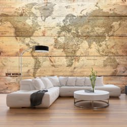 Planete Discount PD13352-100-70 papier-peint Papier peint non tissé Beige, Noir, Orange